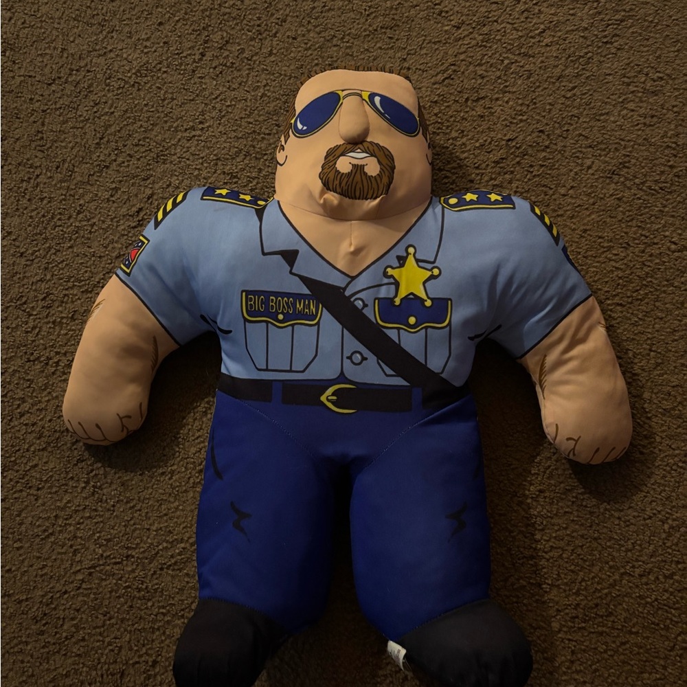 Big Boss Man Stuffed Toy - Blue and Tan